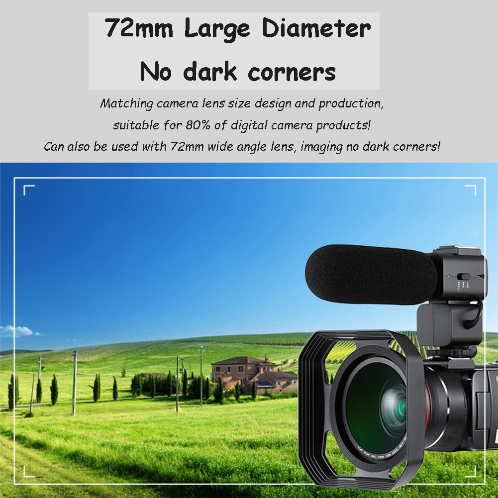 Amazon | 37mm-72mmカメラレンズフード、レンズフードサンシェード
